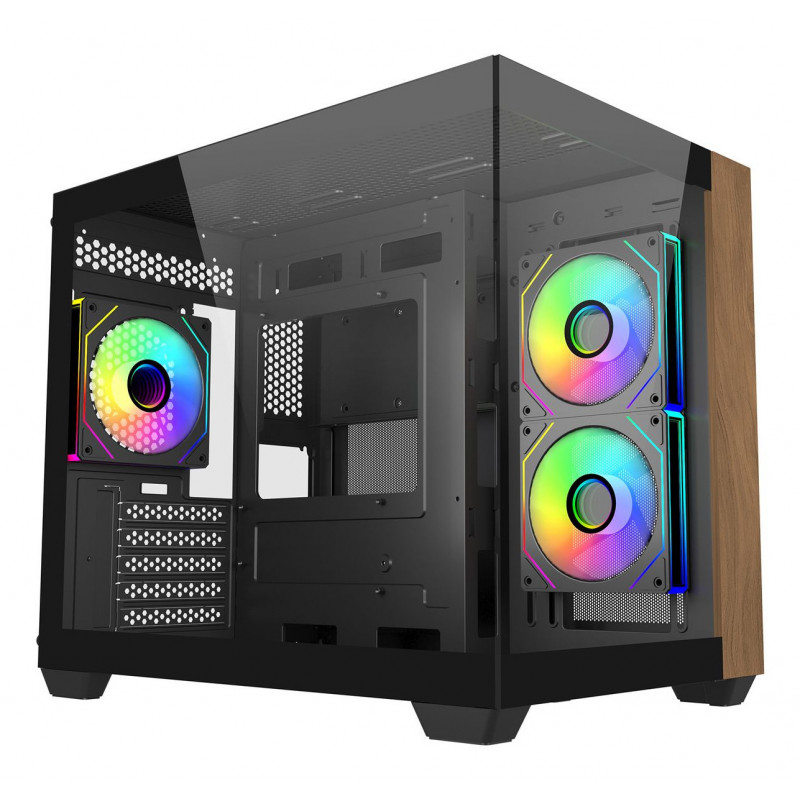 Cooler Master Elite 481 Wood Mini Tower Noir