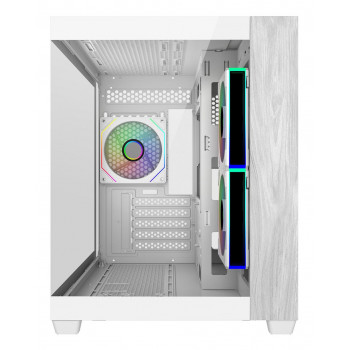 Cooler Master Elite 481 Wood Mini Tower Blanc