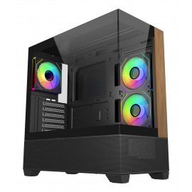 Cooler Master Elite 690 Wood Midi Tower Noir