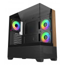 Cooler Master Elite 690 Wood Midi Tower Noir