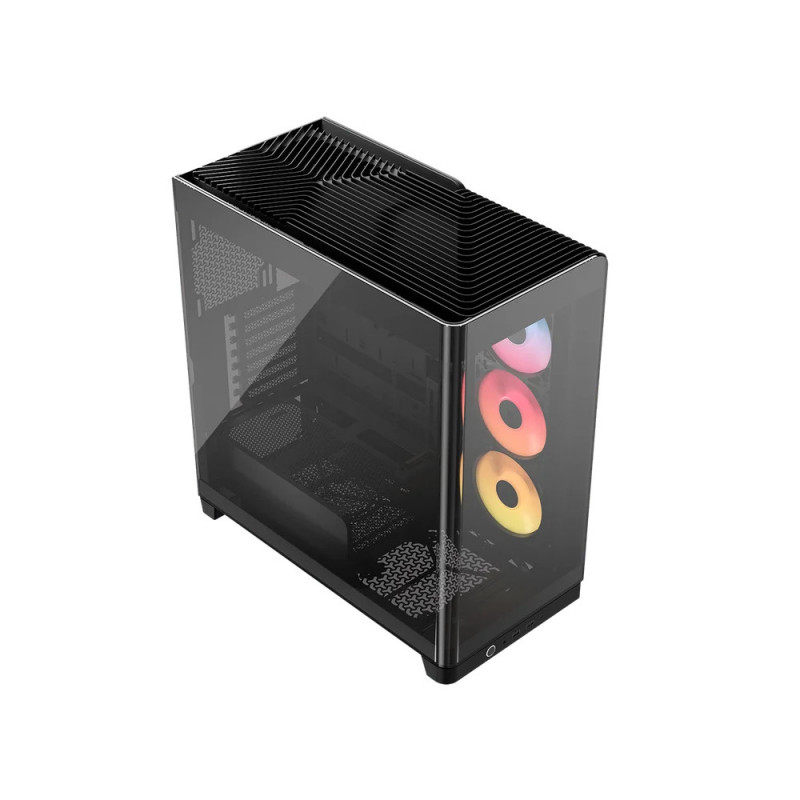Corsair 4500X LX-R RGB Tempered Glass Mid-Tower, Black Midi Tower Noir