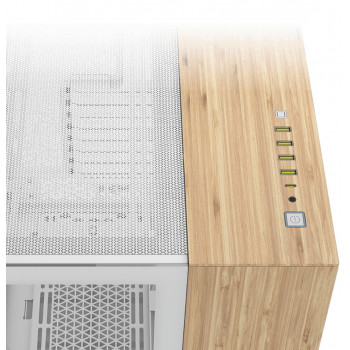 Corsair CC-9011284-WW unité centrale Midi Tower Bambou, Blanc