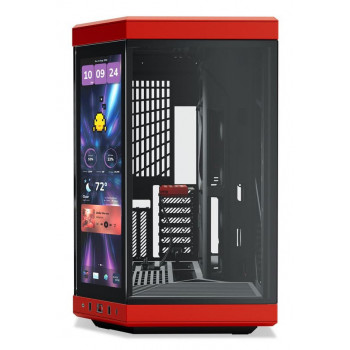 HYTE Y70 Touch Infinite Midi Tower Noir, Couleur cerise