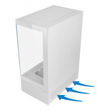 Mars Gaming MC-XOW Midi Tower Blanc