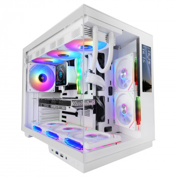 Mars Gaming MCMIRAGEW unité centrale Midi Tower Blanc