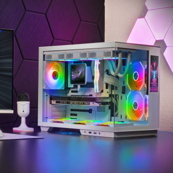 Mars Gaming MCMIRAGEW unité centrale Midi Tower Blanc