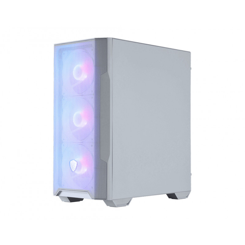MSI MAG Forge M100R Midi Tower Transparent, Blanc