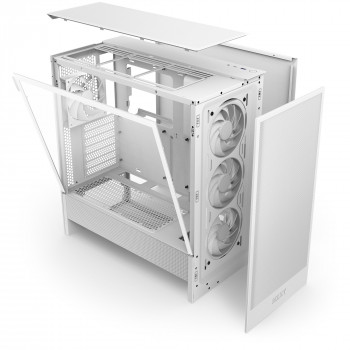NZXT H5 Flow Midi Tower Blanc