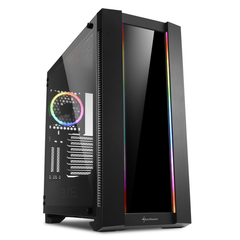 Sharkoon ELITE SHARK CA200G Midi Tower Noir