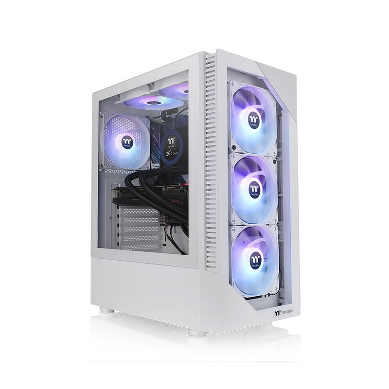 Thermaltake View 200 TG Snow ARGB Midi Tower Blanc
