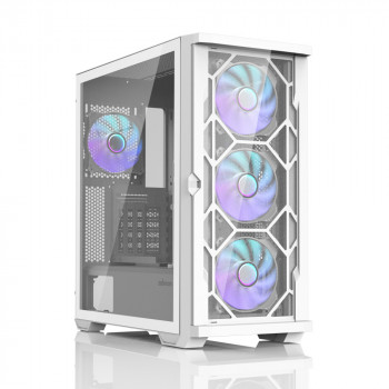 Zalman Z10 DUO WHITE unité centrale Midi Tower Blanc