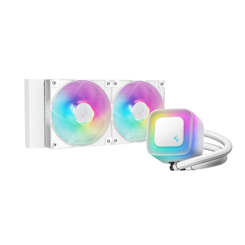 DeepCool LE240 V2 Processeur Refroidisseur de liquide tout-en-un 12 cm Blanc
