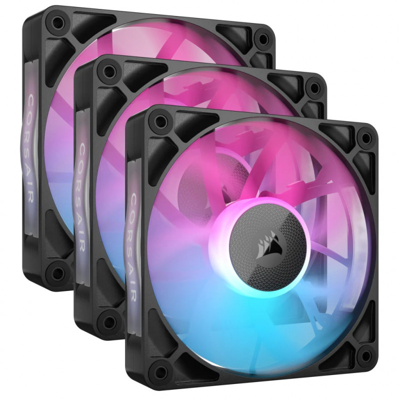 Corsair iCUE LINK RX120 RGB Boitier PC Ventilateur 12 cm Noir 3 pièce(s)