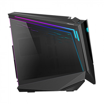 GIGABYTE AORUS C700 GLASS Boîtier PC – Grand tour, prend en charge jusqu'à E-ATX & radiateurs de 420 mm, 5 ventilateurs 120 mm