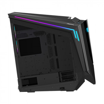 GIGABYTE AORUS C700 GLASS Boîtier PC – Grand tour, prend en charge jusqu'à E-ATX & radiateurs de 420 mm, 5 ventilateurs 120 mm