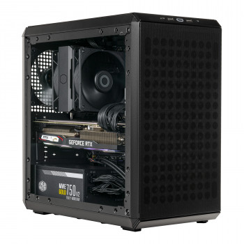 Cooler Master Q300L V2 Mini Tower Noir, Transparent