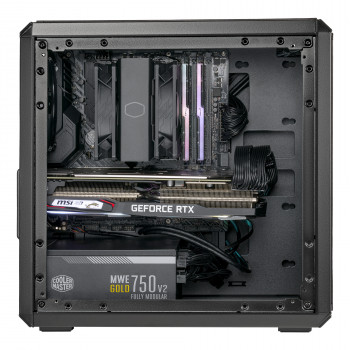 Cooler Master Q300L V2 Mini Tower Noir, Transparent