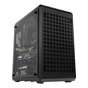 Cooler Master Q300L V2 Mini Tower Noir, Transparent