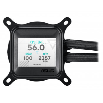 ASUS Prime LC 360 ARGB LCD Processeur Refroidisseur de liquide tout-en-un 12 cm Noir