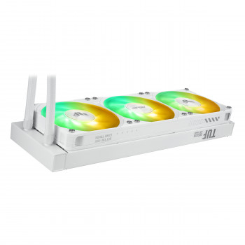 ASUS TUF Gaming LC III 360 ARGB LCD White Edition Processeur Refroidisseur de liquide tout-en-un 12 cm Blanc 1 pièce(s)