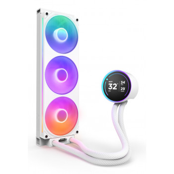 NZXT Kraken Elite 360 RGB Processeur Refroidisseur de liquide tout-en-un 12 cm Blanc 1 pièce(s)