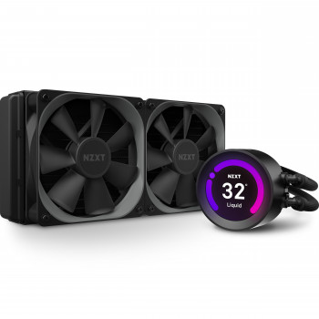 NZXT RL-KRZ53-01 système de refroidissement d’ordinateur Processeur Refroidisseur de liquide tout-en-un 12 cm Noir