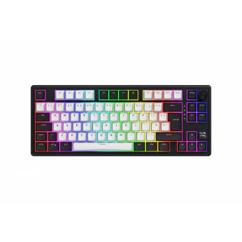 HATOR Skyfall 80 MAG ULTIMA 8K wireless clavier Gaming USB + RF Wireless + Bluetooth QWERTY Anglais britannique Noir, Blanc