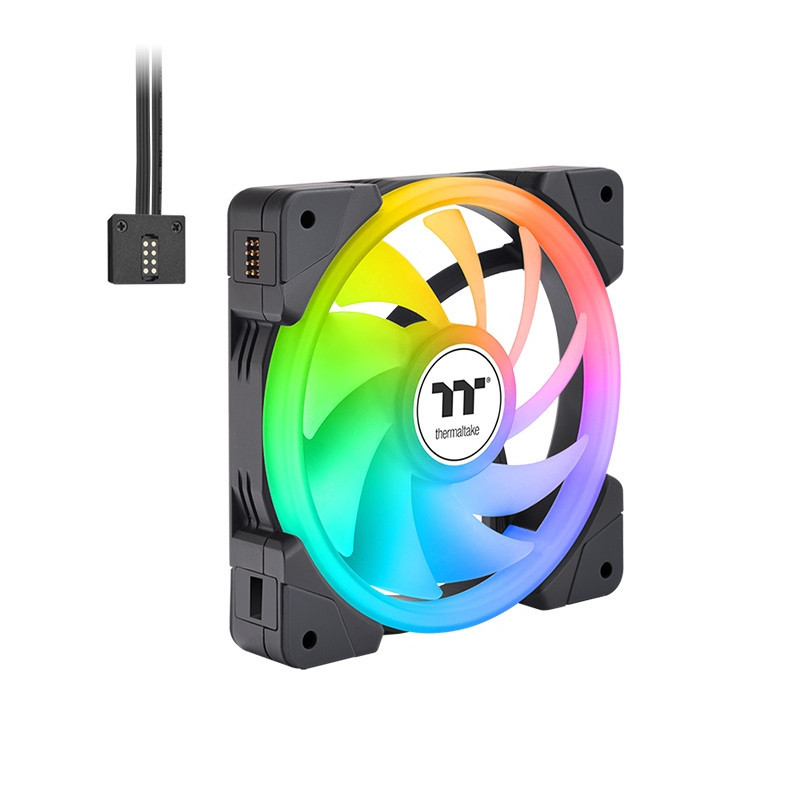 Thermaltake SWAFAN EX12 ARGB Boitier PC Refroidisseur d'air 12 cm Blanc 3 pièce(s)