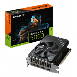 GIGABYTE GeForce RTX 5050 D6 8G Carte Graphique - 8GB GDDR6, 128bit, PCI-E 5.0, 2572MHz Fréquence du cœur, 2 x DP, 2 x HDMI,