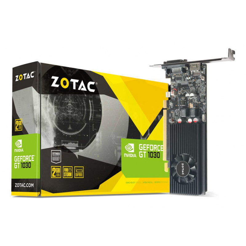 Zotac ZT-P10300A-10L carte graphique NVIDIA GeForce GT 1030 2 Go GDDR5