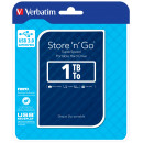Verbatim Disque dur portable USB Store 'n' Go 3.0, 1 To - Bleu