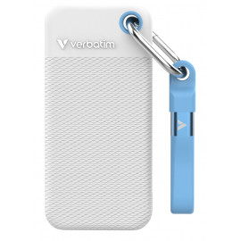 Verbatim Pocket SSD 1 To USB Type-C 3.2 Gen 2 (3.1 Gen 2) Bleu, Blanc
