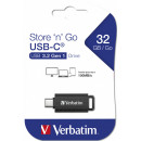 Verbatim Store 'n' Go lecteur USB flash 64 Go USB Type-C 3.2 Gen 1 (3.1 Gen 1) Noir