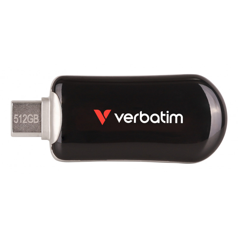 Verbatim 30227 lecteur USB flash 512 Go USB Type-C 3.2 Gen 1 (3.1 Gen 1) Noir