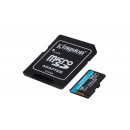 Kingston Technology Carte microSDXC Canvas Go Plus Gen4 200 Mo s A2 U3 V30 64 Go + adaptateur