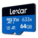 Lexar MEMORY MICRO SDXC 64GB UHS-I LMS0633064G-BNNNG 64 Go MicroSD