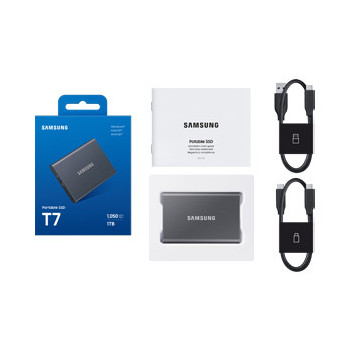 Samsung SSD externe T7 USB 3.2 4 To (Gris)