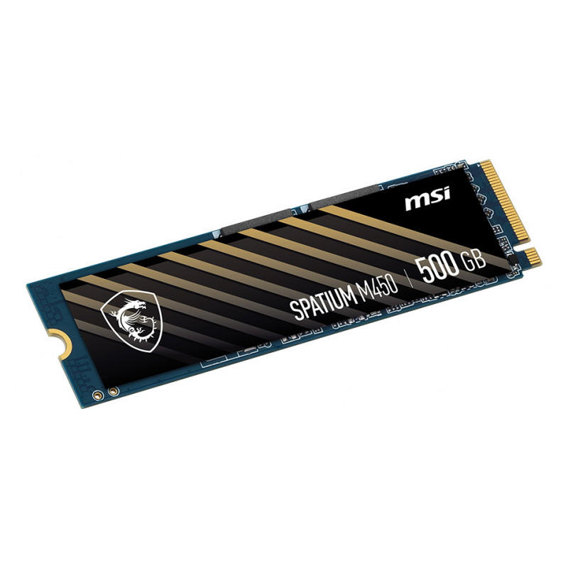 MSI Spatium M450 PCIe 4.0 NVMe M.2 500GB V1 500 Go PCI Express 4.0 3D NAND