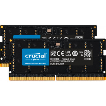 Crucial CT2K64G56C46S5 module de mémoire 128 Go 2 x 64 Go DDR5 262-pin SO-DIMM