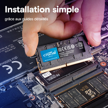 Crucial CT2K64G56C46S5 module de mémoire 128 Go 2 x 64 Go DDR5 262-pin SO-DIMM