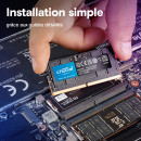 Crucial CT2K64G56C46S5 module de mémoire 128 Go 2 x 64 Go DDR5 262-pin SO-DIMM