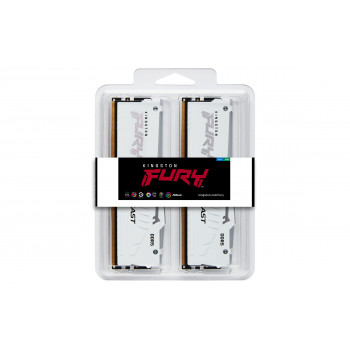 Kingston Technology FURY Beast 64GB 6000MT s DDR5 CL30 DIMM (Kit of 2) White RGB EXPO