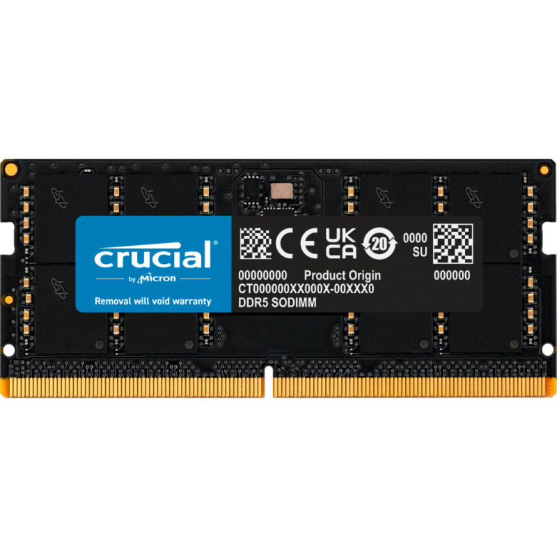 Crucial CT32G56C46S5 module de mémoire 32 Go 1 x 32 Go DDR5 262-pin SO-DIMM