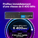 Crucial CT32G64C52CU5 module de mémoire 32 Go 1 x 32 Go DDR5 6400 MT s 288-pin DIMM