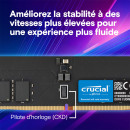 Crucial CT32G64C52CU5 module de mémoire 32 Go 1 x 32 Go DDR5 6400 MT s 288-pin DIMM