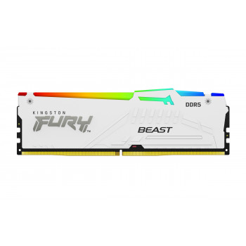 Kingston Technology FURY Beast 16GB 6000MT s DDR5 CL36 DIMM White RGB EXPO