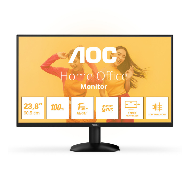 AOC B3 24B35HM2 écran plat de PC 60,5 cm (23.8") 1920 x 1080 pixels Full HD LED Noir