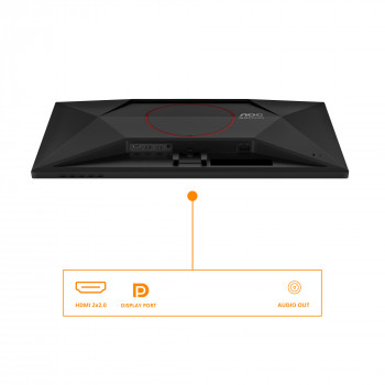 AOC G4 Q27G42XE écran plat de PC 68,6 cm (27") 2560 x 1440 pixels Quad HD Noir, Rouge