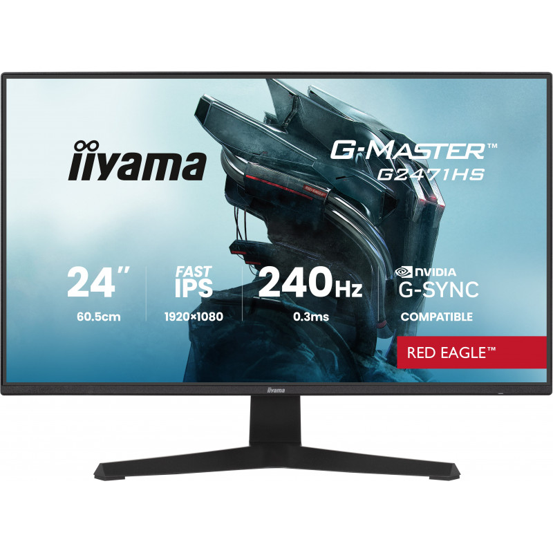 iiyama G-MASTER G2471HS-B1 écran plat de PC 60,5 cm (23.8") 1920 x 1080 pixels Full HD Noir