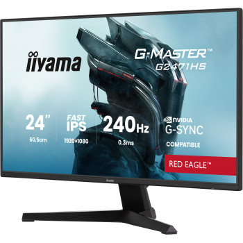 iiyama G-MASTER G2471HS-B1 écran plat de PC 60,5 cm (23.8") 1920 x 1080 pixels Full HD Noir